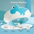 thumbnail image 4 of Chapeau de Douche pour Bébé, Bleu, Visière de Bonnet de Bain pour Enfant, Bonnet de Douche Réglable pour Protection des Yeux, des Oreilles et du Visage, 4 of 6