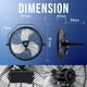 thumbnail image 2 of Ventilador de pared Tornado de 18 pulgadas High Velocity Industrial 4000 CFM, 2 of 7