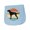 AE-Light Blue, variant on Inktastic Vizsla Dog Retro Sunset Baby Burp Cloth