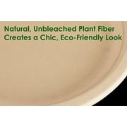 Avant Grub 9 Round Kraft Microwavable Nature-Friendly Plant Fiber Disposable Plates, 25 Pack