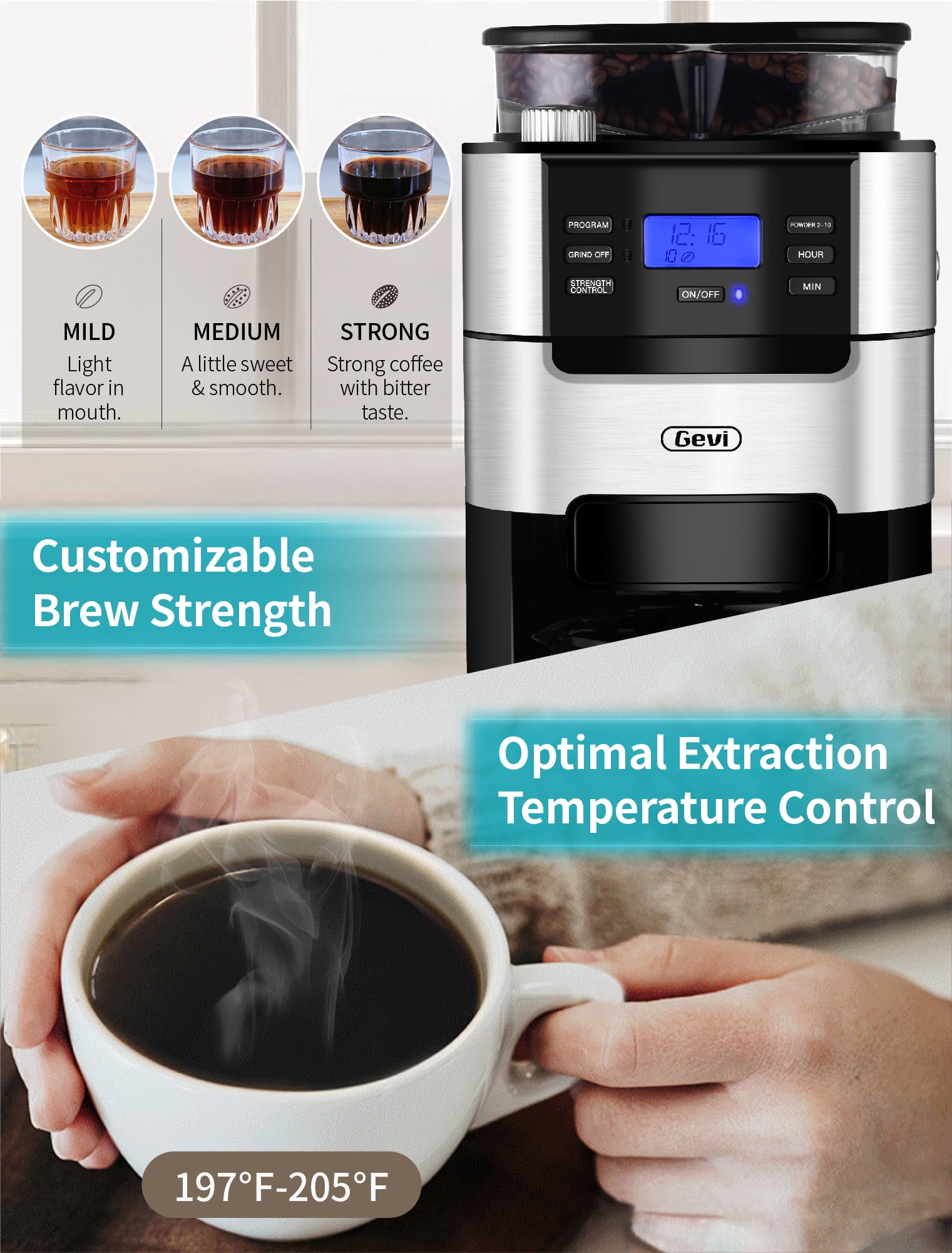 Gevi 5-Cup Coffee Maker – GEVI