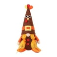 thumbnail image 2 of Holloyiver Turkey Fall Thanksgiving Gnomes Plush Decor, Gnome with Pilgrim Hat Tail Fall Thanksgiving Decorations for Home Autumn Farmhouse Tomte Swedish Scandinavian Elf Dolls Table Ornaments, 2 of 8