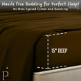thumbnail image 3 of King Size Fitted Sheet Only - 700-Thread Count 100% Pure Organic Cotton, 15 inches Deep Pockets Fitted Sheet, Soft, Smooth, Cooling, Sateen Weave - Chocolate Color, 3 of 7