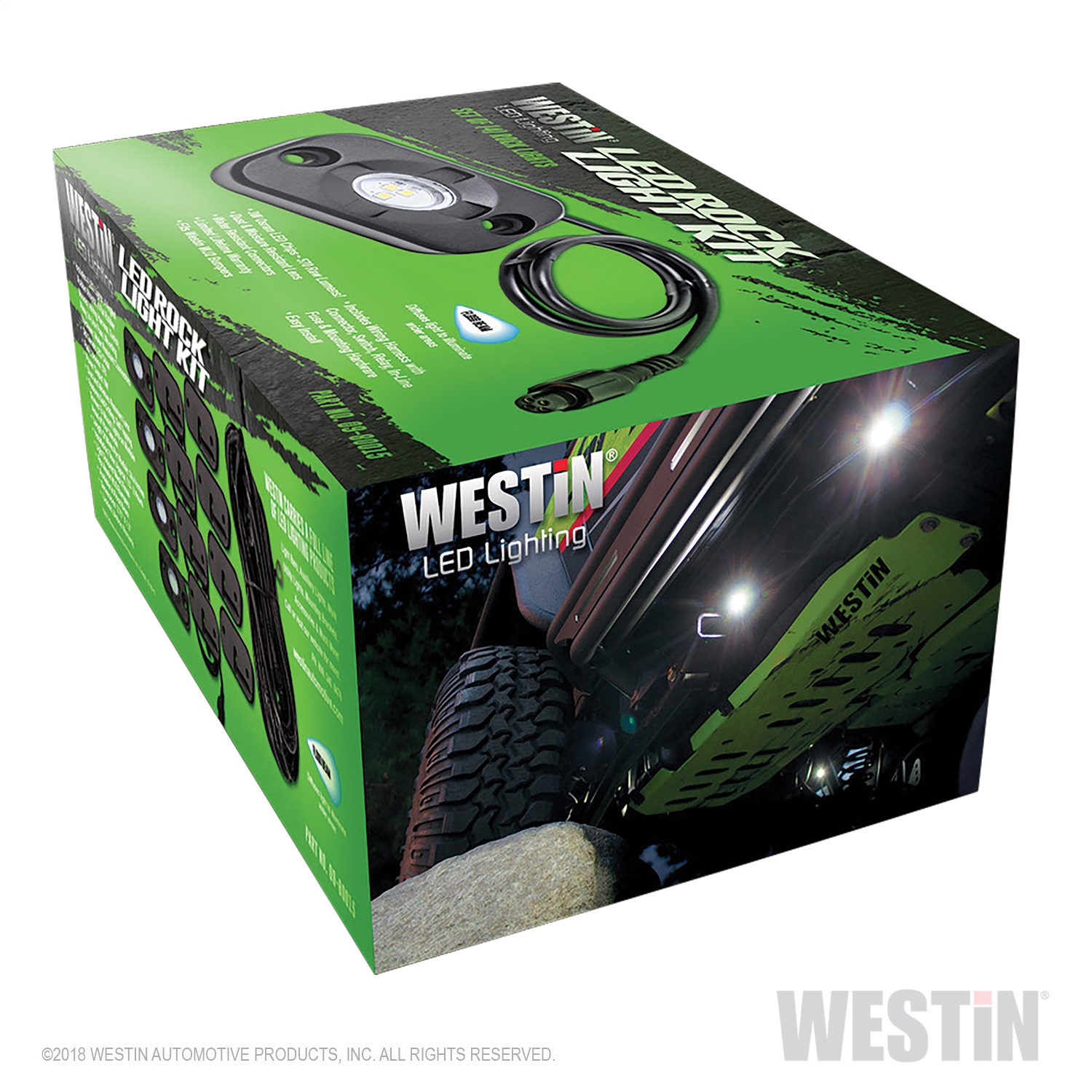 Westin LED Rock Light Kit - 07-18 Jeep Wrangler JK / 18-19 Jeep Wrangler JL - 09-80015 Fits select: 2015-2017,2021 JEEP WRANGLER UNLIMITED