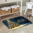 thumbnail image 6 of Bath Mat Christmas Tree Snowflake Xmas Bathroom Rug Shower Mat Non Slip Absorbent Quick Dry Memory Foam Washable Soft Floor Carpet Bath Rug for Small Bathroom Tub Sink Hotel 15.7 x 23.6 inch, 6 of 6