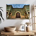 thumbnail image 3 of Elephant Stock Bab Mansour Wall Art - Horizontal Canvas Wall Art - Living Room Wall Decor - Architecture Canvas - Yellow And Green Decor - 24" x 16", 3 of 8