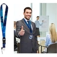 thumbnail image 4 of Starry Sky Neck Lanyards Colorful Detachable Galaxy Lanyard Badge Neck Straps, Color N, 1*24inch, 4 of 6