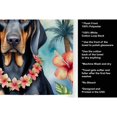 thumbnail image 5 of Carolines Treasures DAC6374KTWL 25 x 15 in. Black & Tan Coonhound Luau Kitchen Towel, 5 of 5