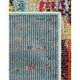 thumbnail image 7 of Unique Loom Vita Collection Area Rug - Chagall (2' x 6' 9" Runner Turquoise/Cream), 7 of 7
