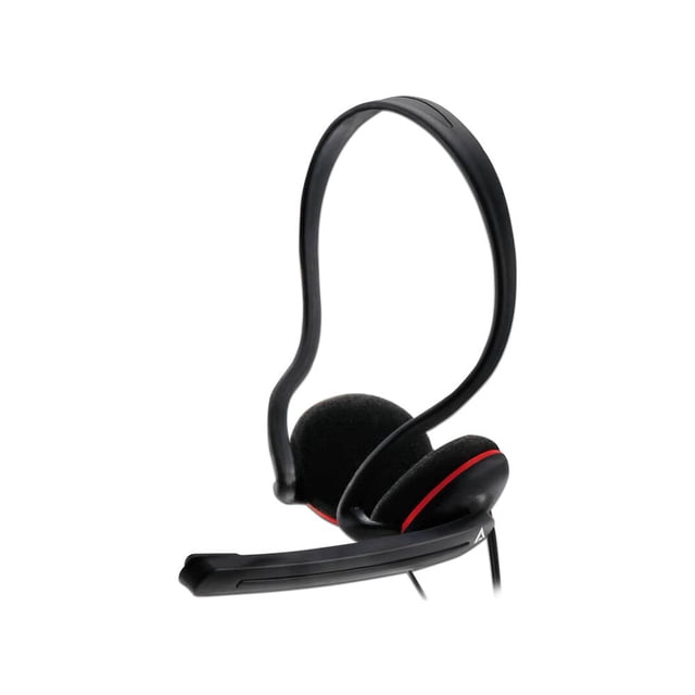 Audífonos con micrófono Acteck A10 3.5mm Color Negro