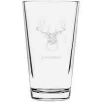 Buck Groomsman Wedding Buck Etched 16oz Libbey Pint Glass