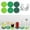 Vert Menthe 5, variante sur Uklsqma Napperons Ronds en Coton Tissé Antidérapants Résistants à la Chaleur, Lot de 6 avec Support de Rangement / sous-Verres Isolants Thermiques Durables pour Protection de Table de Cuisine, Casseroles, Plats Chauds