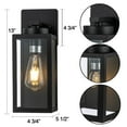 thumbnail image 3 of C Cattleya  2-Pack Matte Black Exterior Light Fixture, 3 of 5
