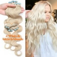 thumbnail image 2 of SEGO Curly Tape in Hair Extensions 100% Real Remy Human Hair Long Silky Thick Hair Gold Hair Acessories Black/Blonde/Gray/White Hair, 2 of 8
