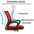 thumbnail image 4 of QRKD Office Chair, Ergonomic Upgraded Desk Chair, Executive Swivel Computer Chair with Lumbar Support for Home, Office(Red), 4 of 8
