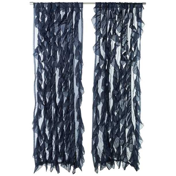 Cortinas Sweet Home Collection Sheer Voile Waterfall Azul