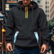 thumbnail image 4 of pstuiky Camisas suaves de manga larga para hombre, Sudadera deportiva de manga larga con capucha y bolsillos múltiples para hombre, estilo cargo, informal, para entrenamiento l, 4 of 6