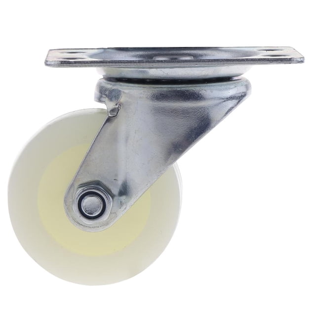 Ruedas giratorias universales Ruedas para muebles de 2 '' Ruedas blancas Rueda de doble rodillo para de silla de ruedas Yotijar Rueda giratoria para trabajo pesado