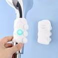 thumbnail image 2 of SNNROO 1pc Silicone Shower Bracket Relocatable Suction Cup Shower Head Holder Wall Mount Removable Handheld Showerhead Holder Wall Rack Stand Without Drilling Adhesive Mount Bracket For B, 2 of 5