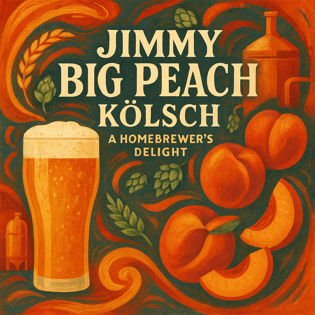Label Peelers Jimmy Big Peach Kolsch Beer Kit - Extract