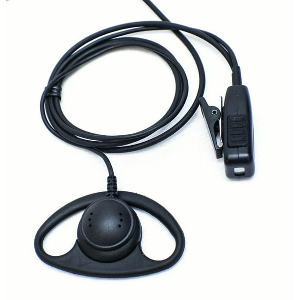 D Shape Earpiece Mic For Vertex Standard Vx 231 Vx 261 Vx 351 Vx 450 And Evx Digital Series Walmart Com Walmart Com