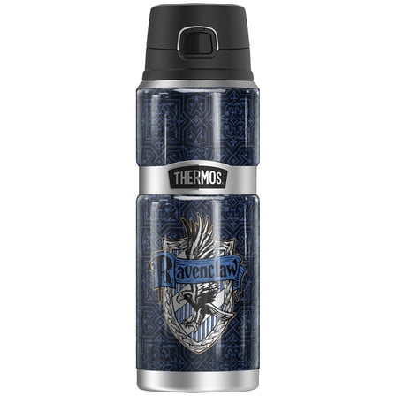 Harry Potter Ravenclaw House Crest THERMOS STAINLESS KING Stainless Steel Drink Bottle, Vacuum insulated & Double Wall, 24oz