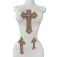thumbnail image 1 of Juego de apliques MOPISVN de 3 piezas con diamantes de imitación en forma de cruz para manualidades, 1 of 3