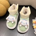 thumbnail image 2 of Ruunjoy sanrio bota nueva sanrio Zapatillas de felpa kawaii anime kt kuromi Cinnamoroll fondo grueso hogar cálido zapatos de mujer botas de nieve, 2 of 4
