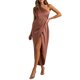 thumbnail image 2 of TRKIYQC vestidos de mujer casuales verano elegante vestido de graduación, falda larga de un hombro de Color sólido, vestido plisado Irregular TRKIYQC casual, 2 of 6
