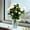 White, variant on (Garden Decor)Indoor Silk Flower Artificial Faux Flowers Outdoor UV Resistant Garden Plants Faux Plants For Indoor Home Kitchen Table Centerpieces Decor-White (Vase not included)