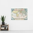 thumbnail image 2 of Map Ortelius 1570 Whole Known World Continents Extra Large XL Wall Art Poster Print, 2 of 3