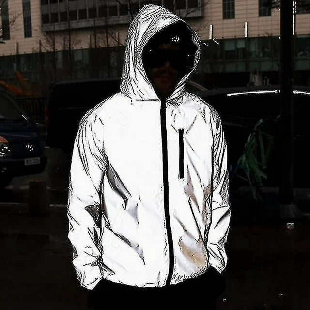 Chaqueta reflectante impermeable y cálida Chaqueta de seguridad de alta visibilidad Lightweight-AM