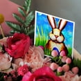 thumbnail image 3 of 3drose, Funny Easter Bunny, Green Grass, Blue Sky, Painted Eggs Gift for You, 12 Greeting Cards with Envelopes, 3 of 7