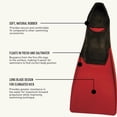 thumbnail image 4 of Aletas de natación FINIS Long Floating, color negro/rojo, talla XL, 4 of 7