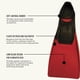 thumbnail image 4 of Aletas de natación FINIS Long Floating, color negro/rojo, talla XL, 4 of 7