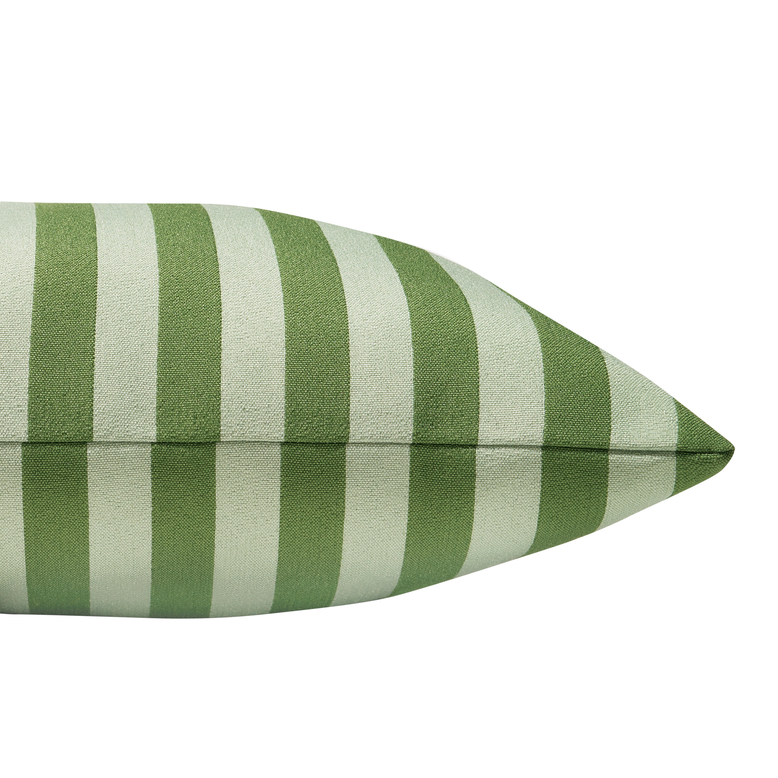 Beautiful 18" x 18" Decorative Outdoor Pillow by Drew Barrymore, Green Stripe