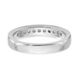 thumbnail image 5 of Solid Platinum 11-Stone Diamond Channel Wedding Ring Band with CZ Cubic Zirconia Size 8, 5 of 8