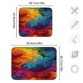 thumbnail image 3 of Dish Drying Mat Microfiber Kitchen Pad Large Counter Absorbent Dish Mats Drainer Rack 16"x18" Vibrant Colorful Tie-dye Pattern, 3 of 7