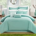 thumbnail image 5 of Chic Home Karlston 9-Piece Embroidered Comforter Set, Queen, White, 5 of 6