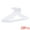 White, variant on Unique Bargains Plastic Space Saving Clothes Hangers 20 Pcs White
