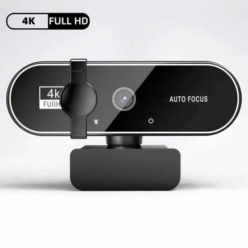 4K Full HD Webcam with Microphone Autofocus 8MP Website Camera for Windows PC Laptop  External Web Cam Video Calling