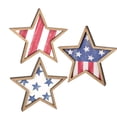 thumbnail image 2 of Bfantian 3Pcs 4Th Of July Decorations Wooden Stars,Red White Blue Patriotic Decor, Independence Day Ornaments Set,For Home Office Table Shelf, 2 of 8