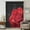 Red, variant on Purple Rose Sheer Curtains 45 Inches Long for Bedroom, Abstract Spring Flowers Vintage Black Light Filtering Privacy Drapes, Breathable Semi Sheer Short Window Treatment for Kitchen Cafe Bathroom