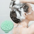 thumbnail image 2 of Unique Bargains 1 Pc Round Hair Shampoo Brush for Head Massage 2.95"x3.27" Green, 2 of 6
