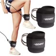 thumbnail image 2 of Kickback Straps, Ankle Straps for Cable Machine, Double D-Rings, Neoprene Padding, Adjustable Velcro Closure, Lower Body Sculpting, Quality Neoprene, Set of 2, Industrial-Strength, 2 of 5