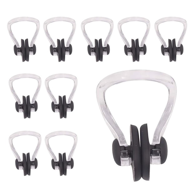 Soidarity 10 Uds Clip de nariz de natación cómodo enchufe de ruido de buceo Protector de nariz de natación de silicona Deportes acuáticos No.1 Soidarity OD010285-01