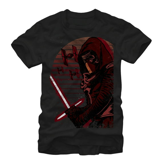 Men's Star Wars The Force Awakens Kylo Ren Destroy Graphic Tee Black Medium