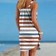 thumbnail image 5 of CHUMUD Short Dresses for Women Hawaiian Tropical Print Cami Sleeveless Crew Neck Dress A Line Mini Dress Summer Beach Vacation Sundress Casual, 5 of 7