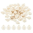 thumbnail image 1 of Encanto de letra Uxcell R, 60 piezas de colgantes de letras iniciales de alfabeto de doble cara, cuentas blancas, 1 of 6