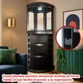 thumbnail image 3 of Cantina Moderna Esquinera Salas Barra Estancias Mueble Bar chocolate, 3 of 9